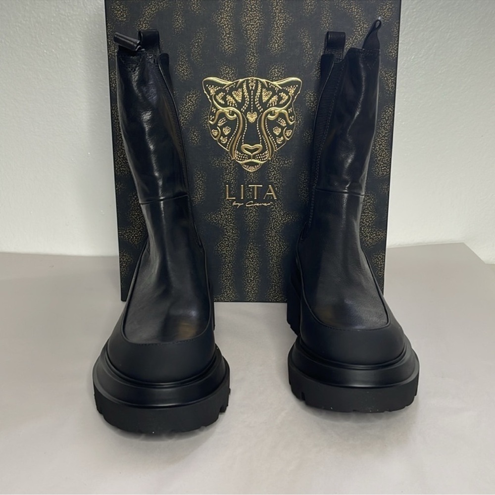 New Lita By Ciara Thrive Chelsea Boot Platform Black Size 40 / US 9 - Picture 2 of 5